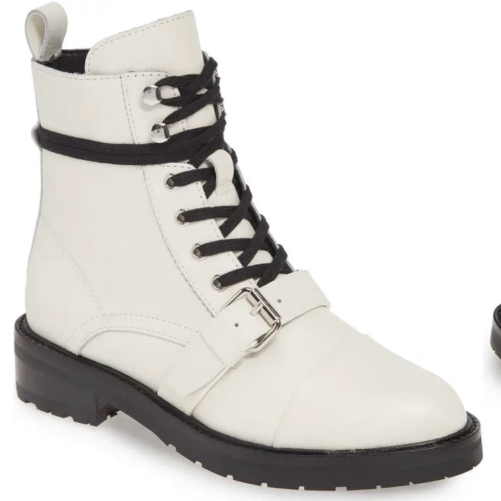 All Saints Donita Combat Boots - white - 37